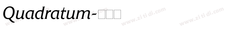 Quadratum字体转换