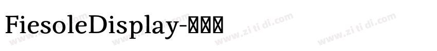 FiesoleDisplay字体转换 FiesoleDisplay字体转换