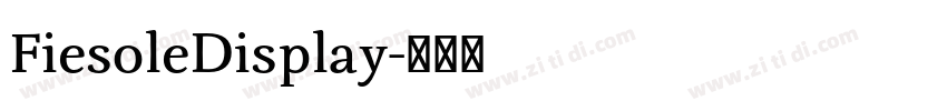 FiesoleDisplay字体转换 FiesoleDisplay字体转换