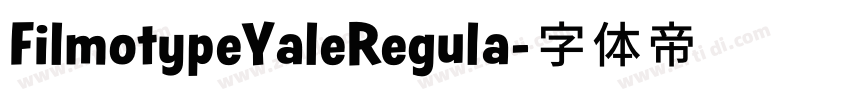 FilmotypeYaleRegula字体转换
