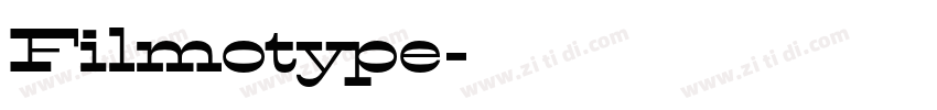 Filmotype字体转换