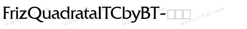 FrizQuadrataITCbyBT字体转换