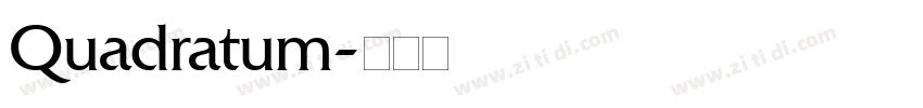 Quadratum字体转换