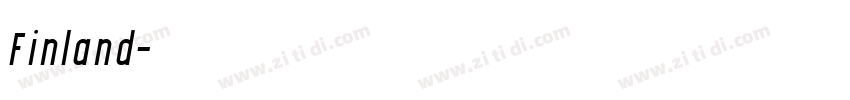 Finland字体转换