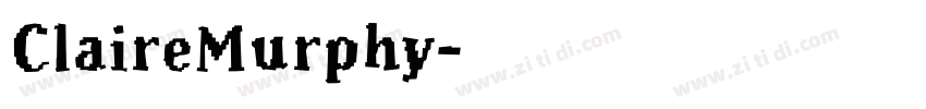 ClaireMurphy字体转换