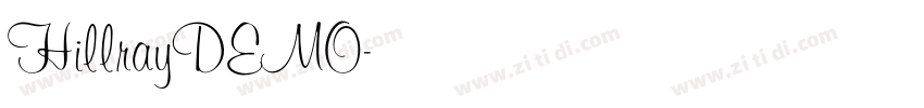 HillrayDEMO字体转换