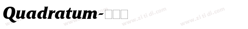 Quadratum字体转换