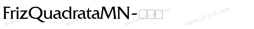 FrizQuadrataMN字体转换