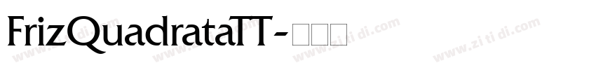 FrizQuadrataTT字体转换