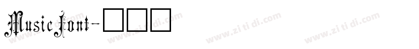 MusicFont字体转换