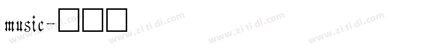music字体转换