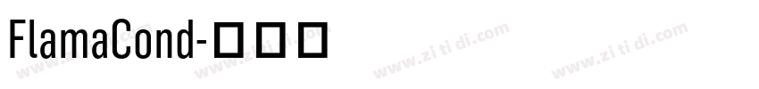 FlamaCond字体转换 FlamaCond字体转换