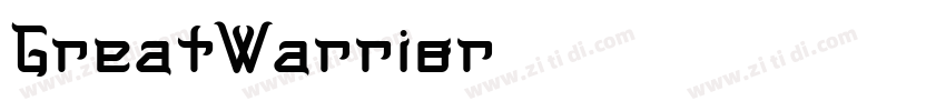 GreatWarrior字体转换