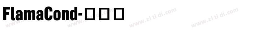 FlamaCond字体转换 FlamaCond字体转换