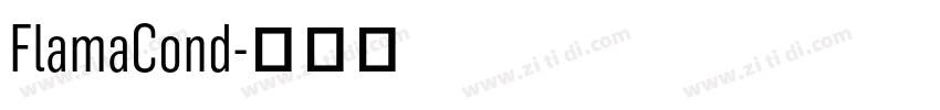 FlamaCond字体转换 FlamaCond字体转换