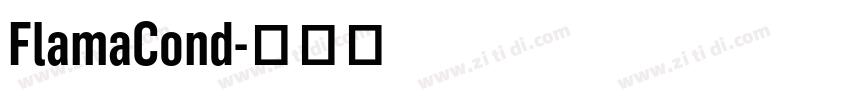 FlamaCond字体转换 FlamaCond字体转换
