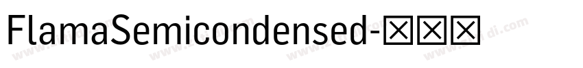 FlamaSemicondensed字体转换