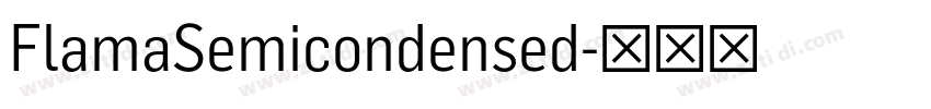 FlamaSemicondensed字体转换
