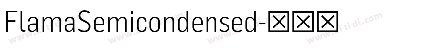 FlamaSemicondensed字体转换