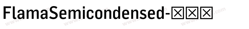 FlamaSemicondensed字体转换