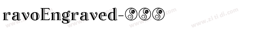 ravoEngraved字体转换