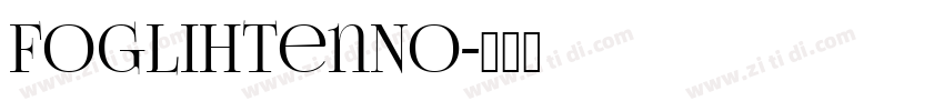 FoglihtenNo字体转换