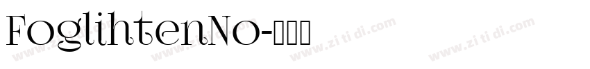 FoglihtenNo字体转换