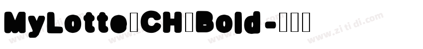 MyLotte_CH_Bold字体转换