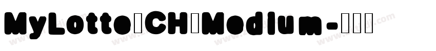 MyLotte_CH_Medium字体转换