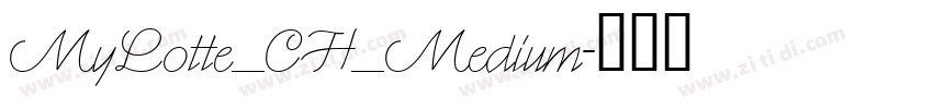 MyLotte_CH_Medium字体转换