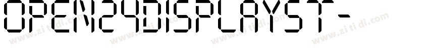 Open24DisplaySt字体转换