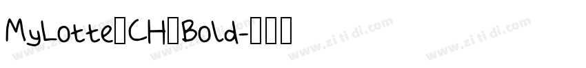 MyLotte_CH_Bold字体转换