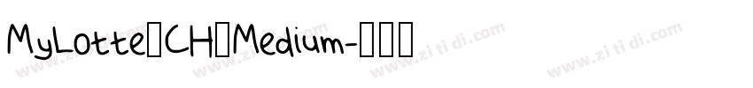 MyLotte_CH_Medium字体转换
