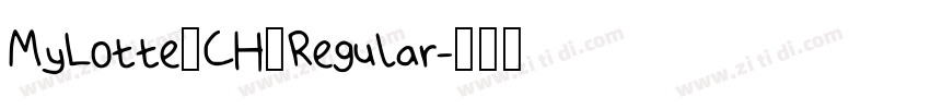 MyLotte_CH_Regular字体转换