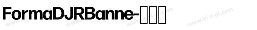 FormaDJRBanne字体转换