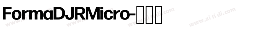 FormaDJRMicro字体转换 FormaDJRMicro字体转换