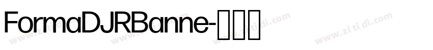 FormaDJRBanne字体转换