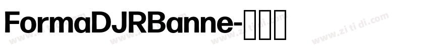 FormaDJRBanne字体转换