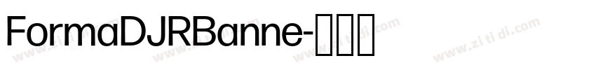 FormaDJRBanne字体转换