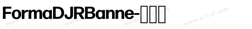 FormaDJRBanne字体转换