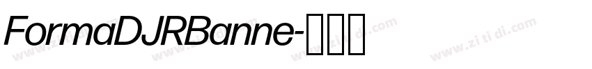 FormaDJRBanne字体转换
