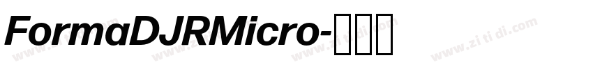 FormaDJRMicro字体转换 FormaDJRMicro字体转换