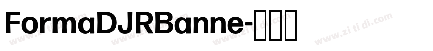 FormaDJRBanne字体转换