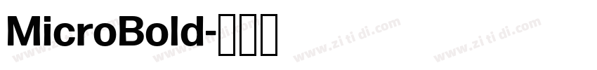 MicroBold字体转换