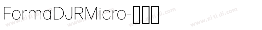 FormaDJRMicro字体转换 FormaDJRMicro字体转换