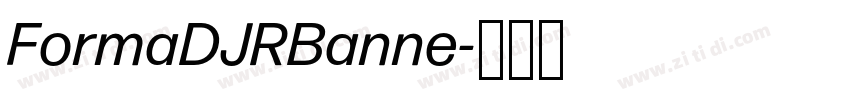 FormaDJRBanne字体转换