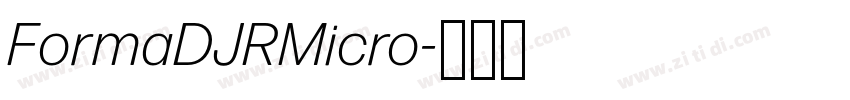 FormaDJRMicro字体转换 FormaDJRMicro字体转换