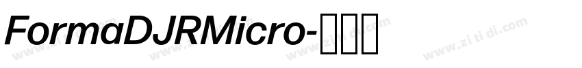 FormaDJRMicro字体转换 FormaDJRMicro字体转换