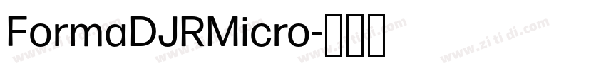 FormaDJRMicro字体转换 FormaDJRMicro字体转换