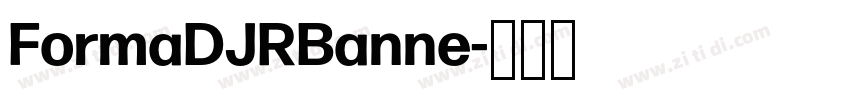 FormaDJRBanne字体转换